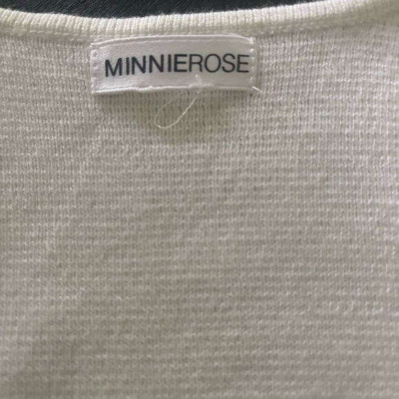 Minnie rose cotton blend white vest with snaps size m - Picture 3 of 7